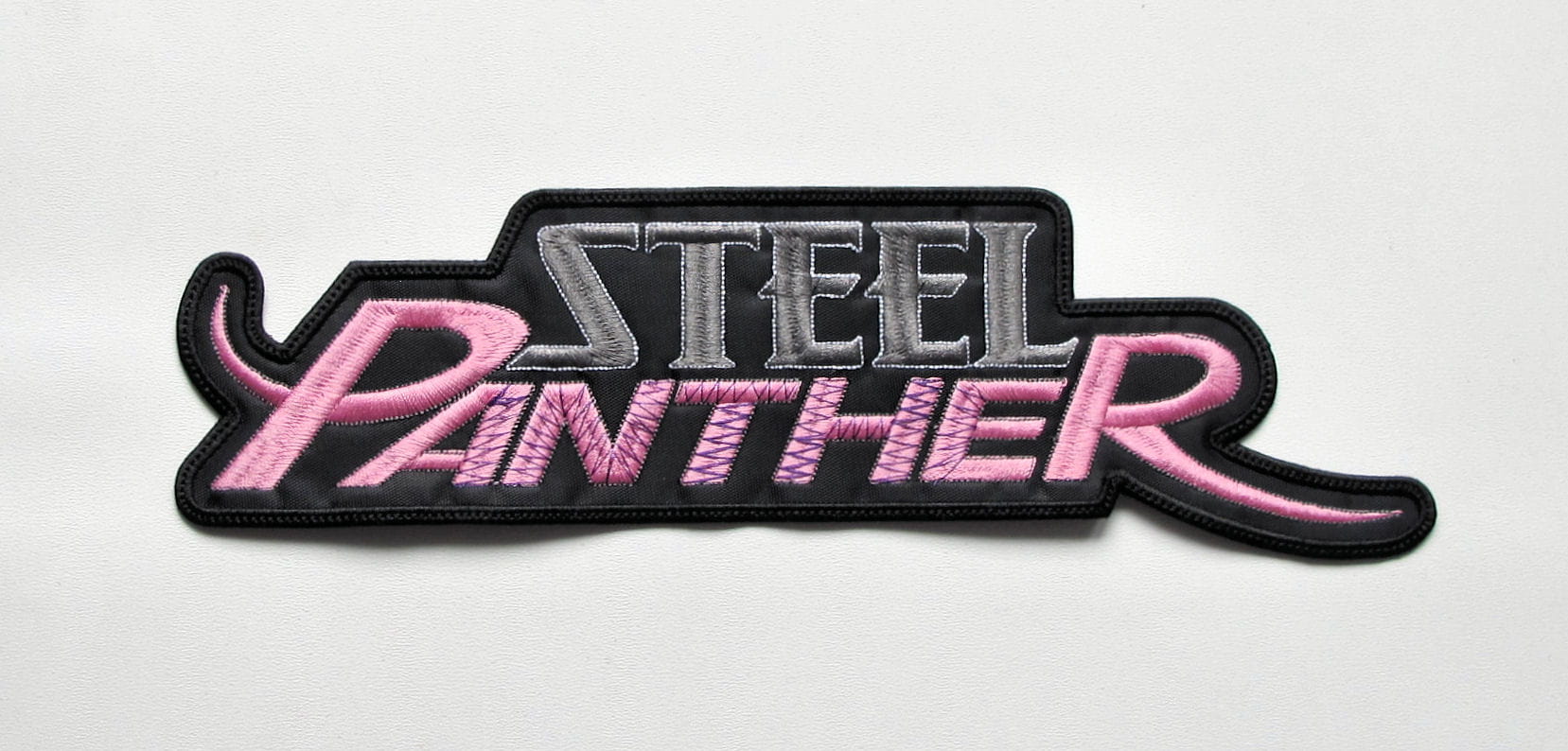 STEEL PANTHER Logo Embroidered Backpatch.JPG