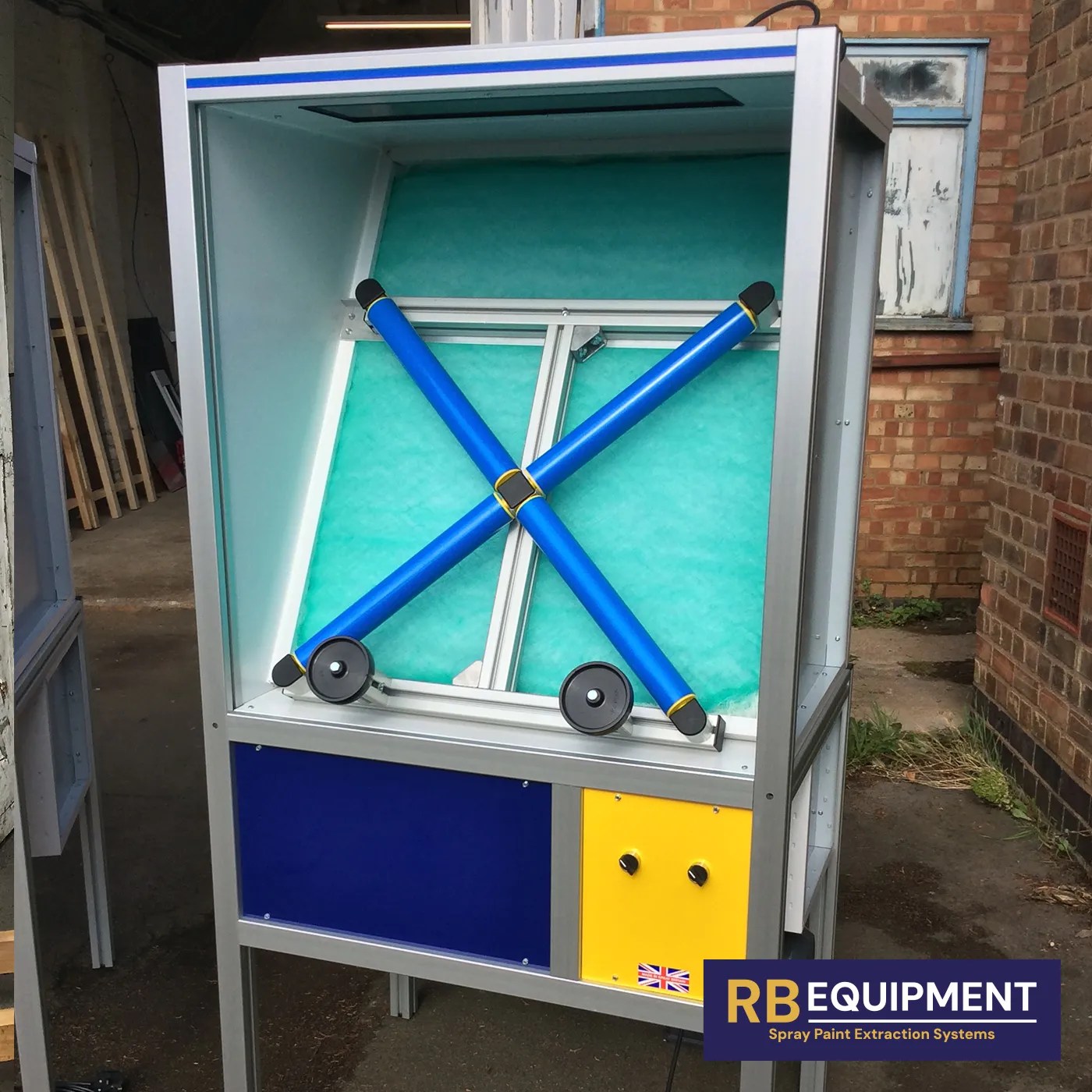 Single Alloy Wheel Spray Booth The Portable Spray Booth RB Equipment