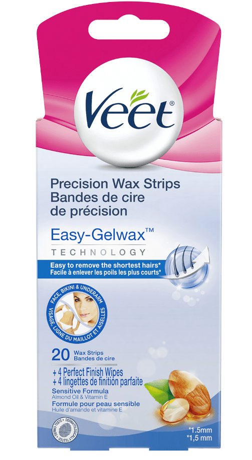 VEET® EasyGelwax™ Precision Wax Strips Face, Bikini & Underarm Wax