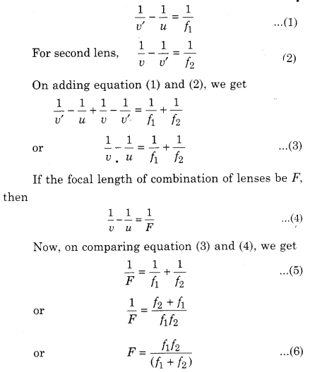 Rbse Solutions For Class 12 Physics Chapter 11 Ray Optics