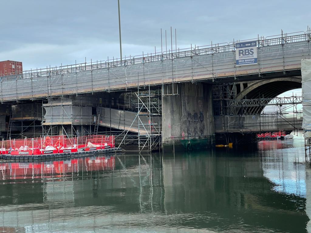 Redbridge Causeway Southampton RBS Scaffolding