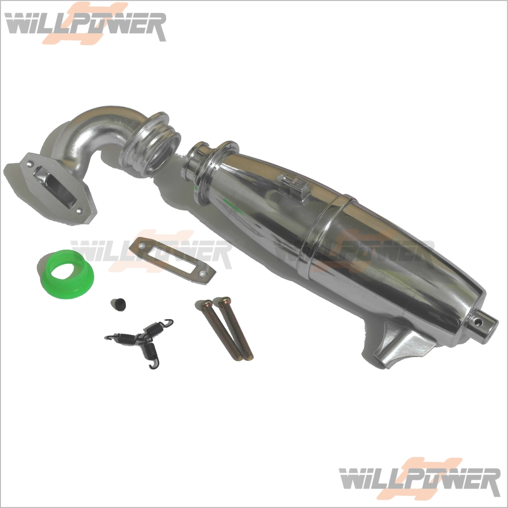 1/10 InLine/Tuned Pipe for Side Exhaust Engine (RCWillPower) Nitro