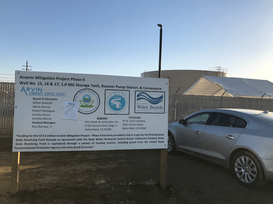 The Road to Arsenic Free Drinking Water for Arvin, California The