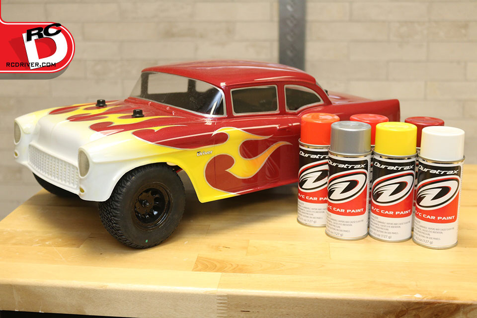 Classic Flame Graphics with Duratrax Paint RC Driver