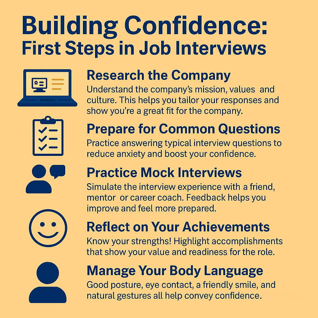 First Steps in Job Interviews RCIL