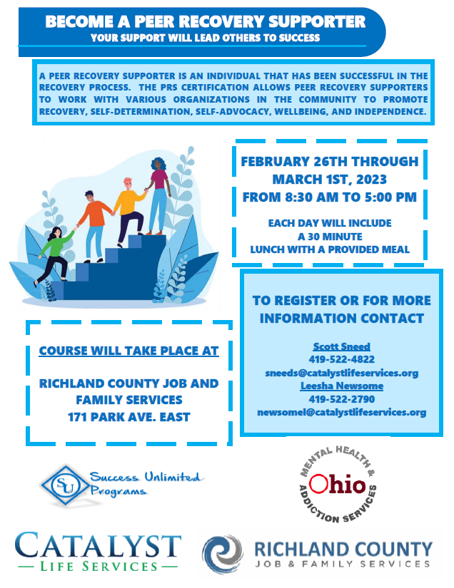 Peer Recovery Supporter Certification Richland County Job & Family