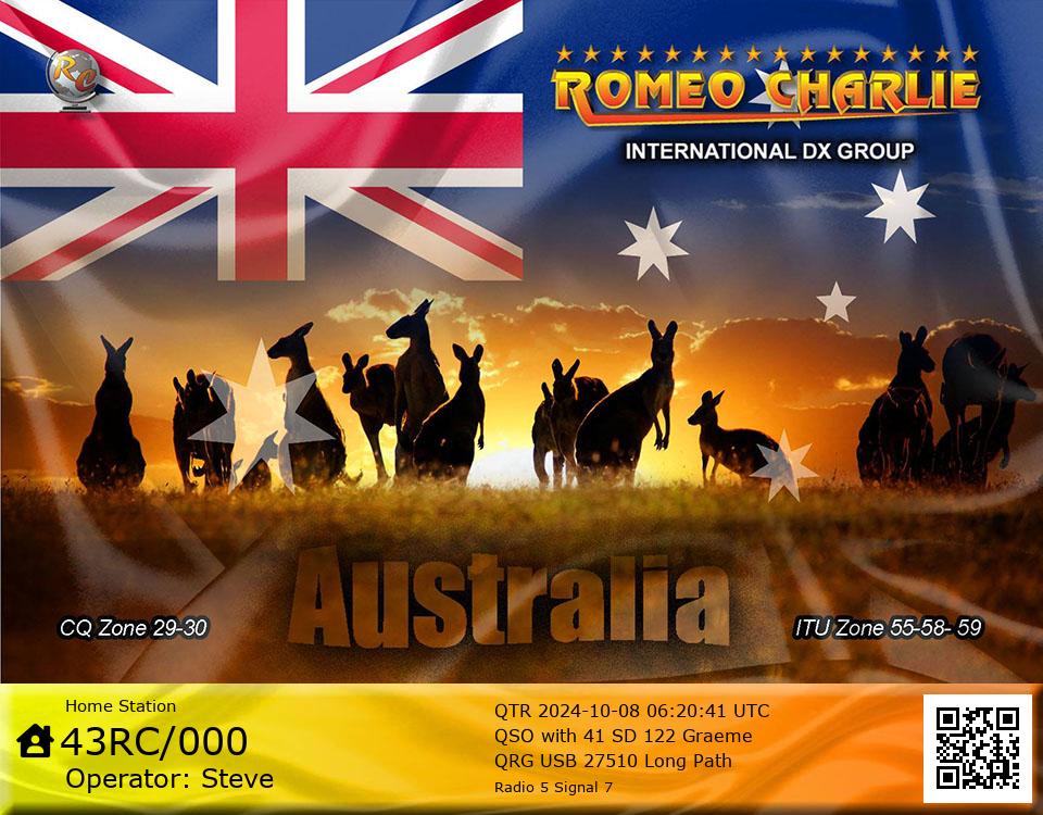 eQSL download & Paper QSL order Roméo Charlie