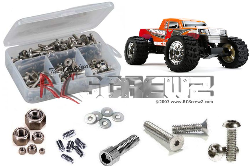 ecx006 - ECX Ruckus Truck Stainless Screw Kit | RCScrewZ & Hobbies