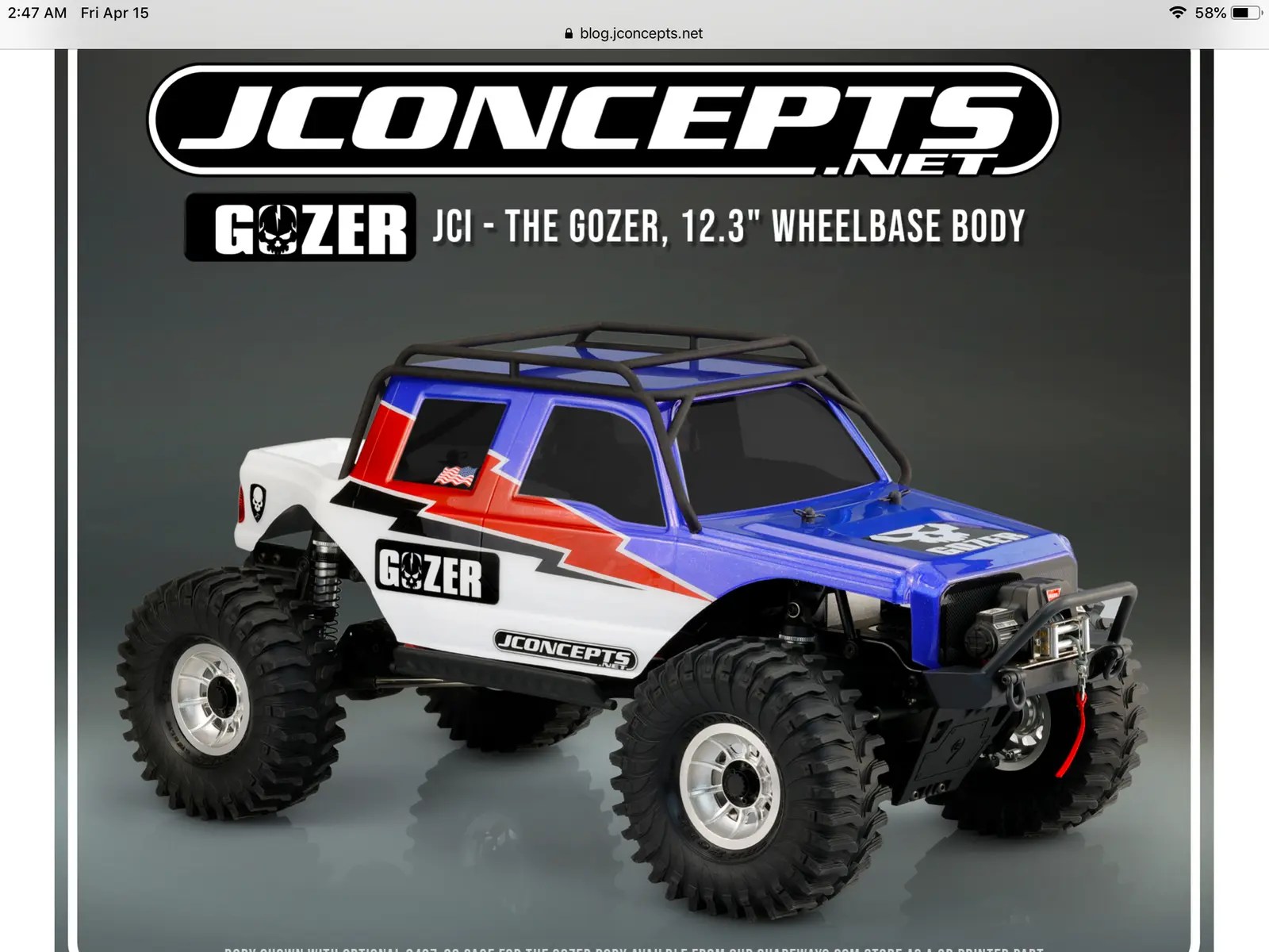 New crawler bodies from Jconcepts RC Talk Forum