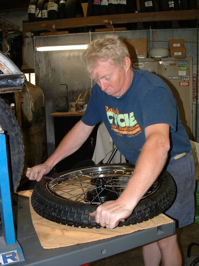 Motorcycle Wheel Lacing / How to Lace a Motorcycle Wheel YouTube