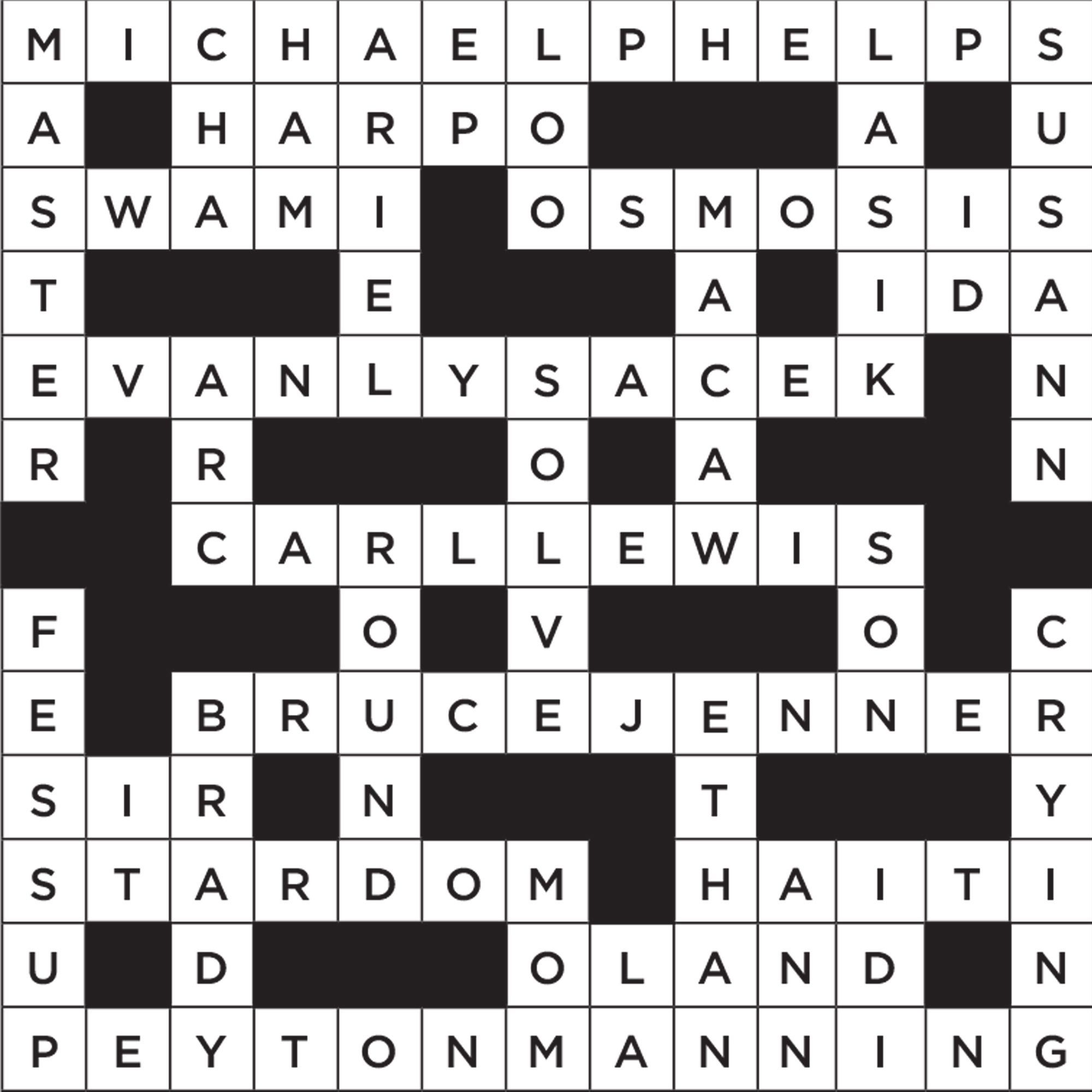 model crossword clue 5 letters