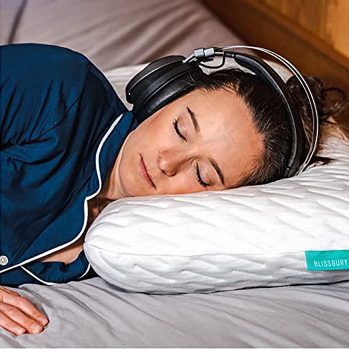 Amazon's Genius Ear Pillow Has Cutouts to Be a Side Sleeper's Dream
