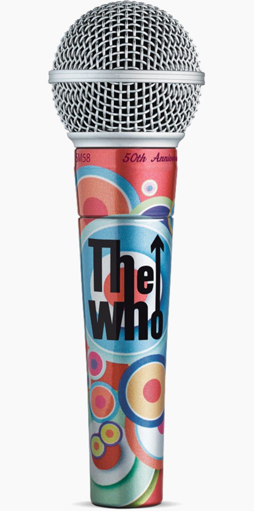 Shure SM58® The Who 50th Anniversary Limited Edition microphone