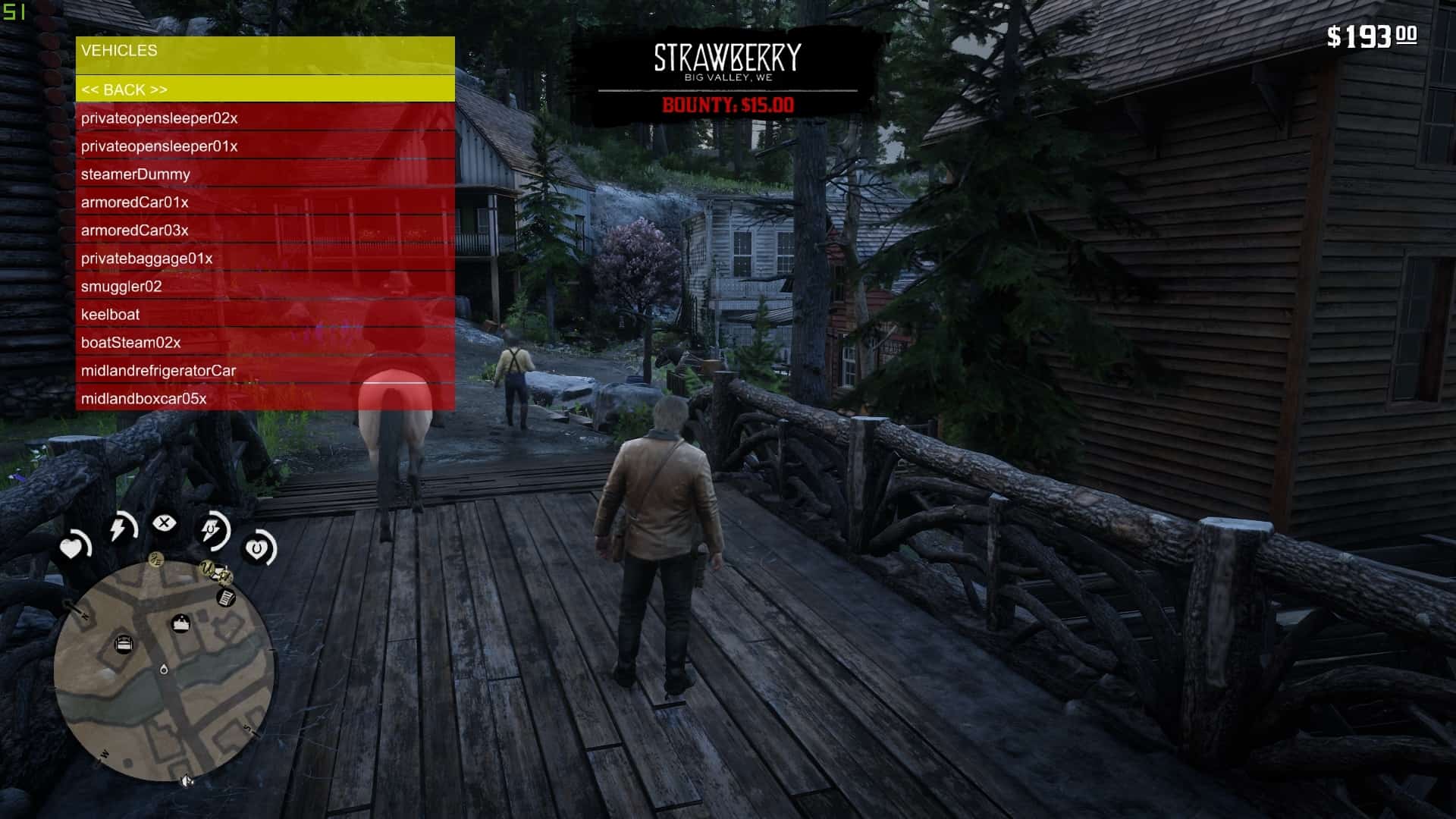 RDR2 ScriptHook Trainer Menu Red Dead Redemption 2 Mod