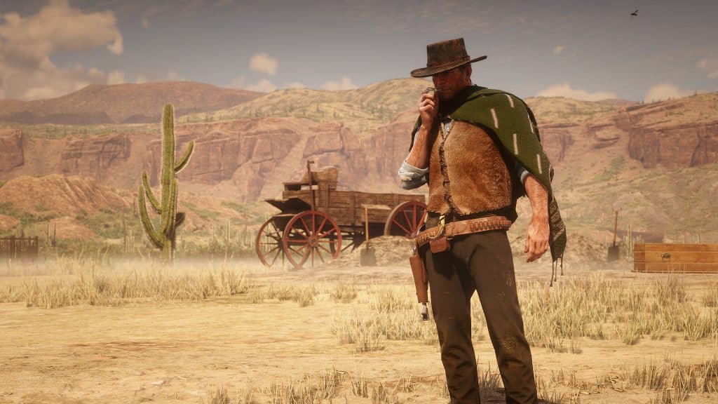 Green texture for 'Man with no Name' Poncho Red Dead Redemption 2
