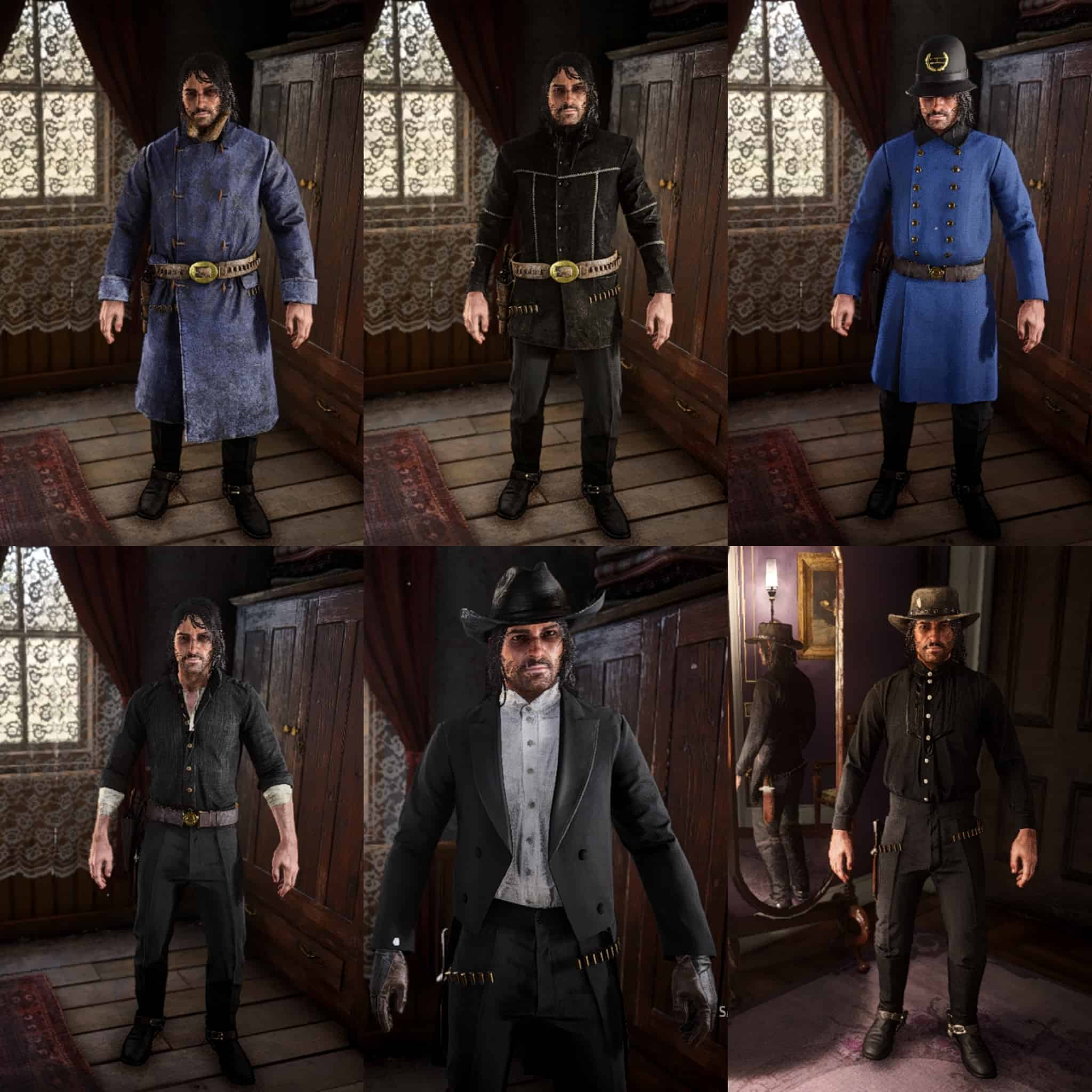 Restored Clothes in Wardrobe Red Dead Redemption 2 Mod