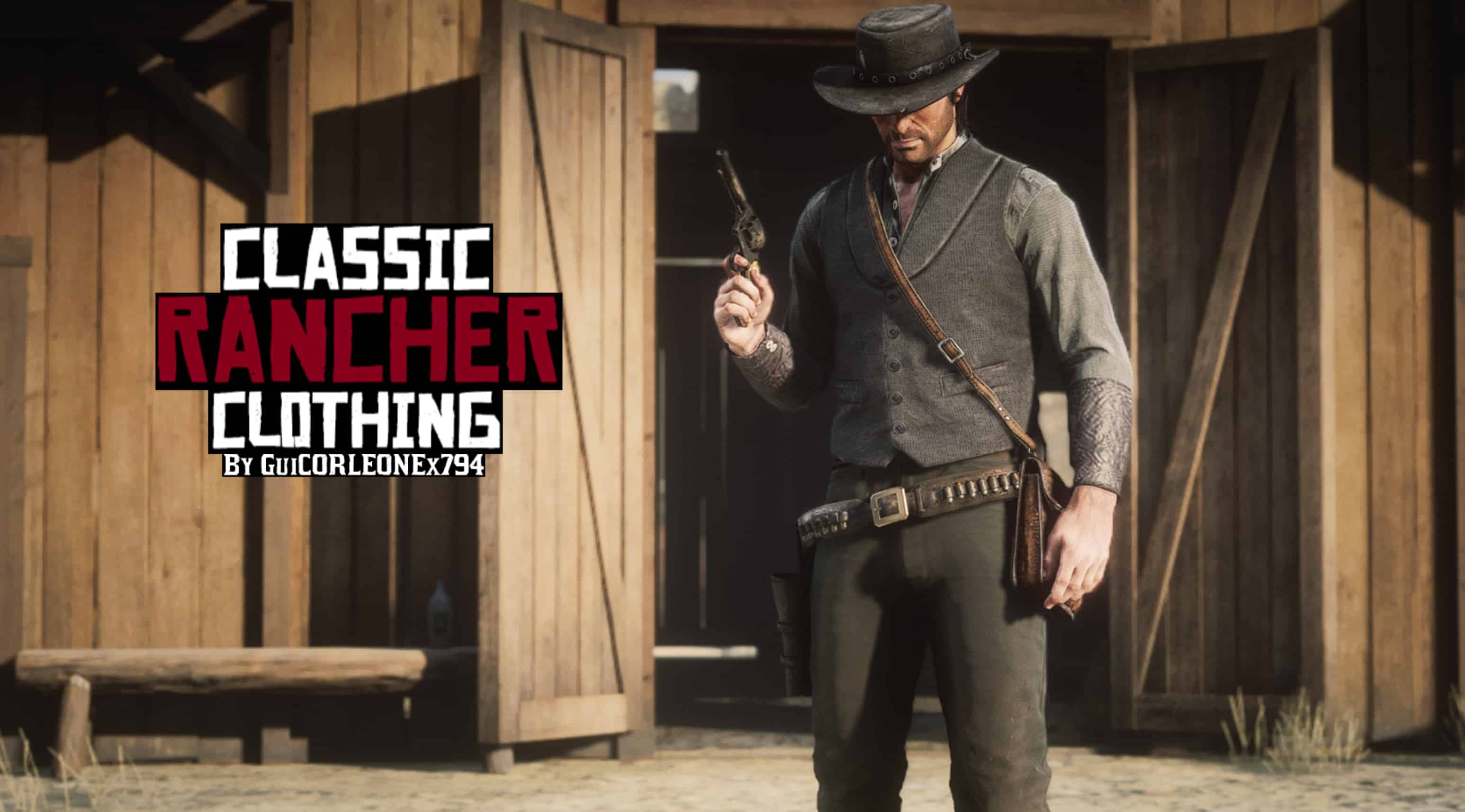 Classic Rancher Clothing RDR1 Accurate Rancher Outfit Red Dead