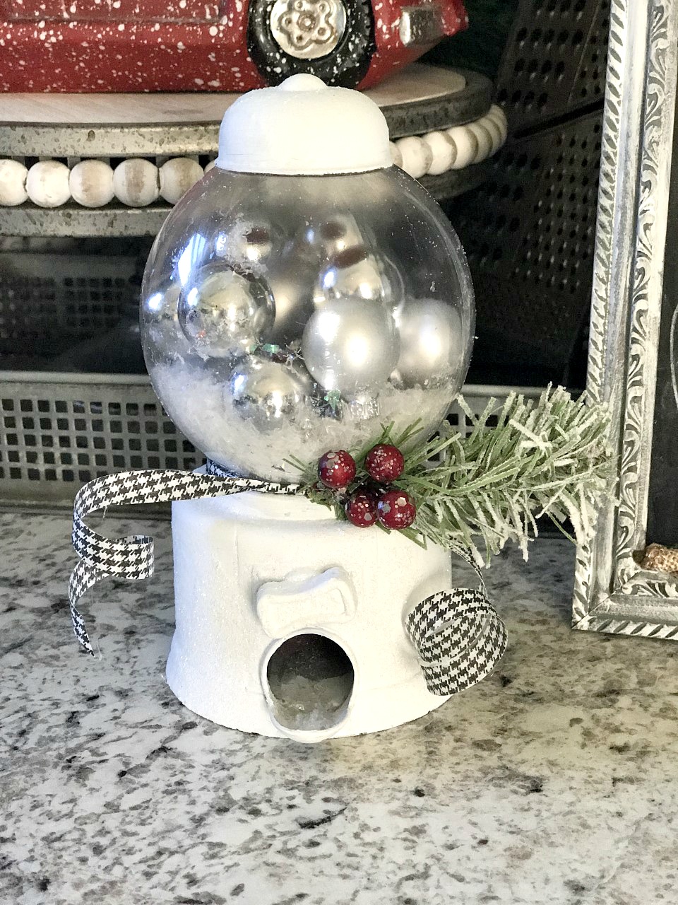 Diy dollar tree snow globe refabbed