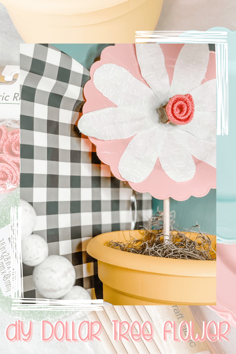 diy Dollar Tree flower ReFabbed