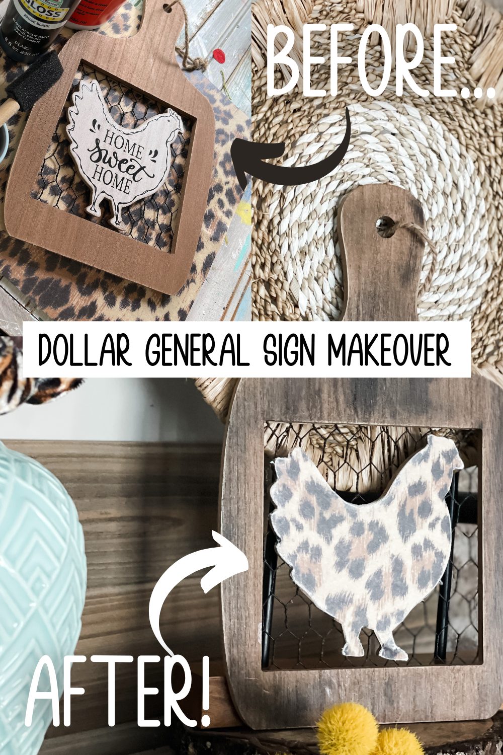 dollar general chicken makeover ReFabbed