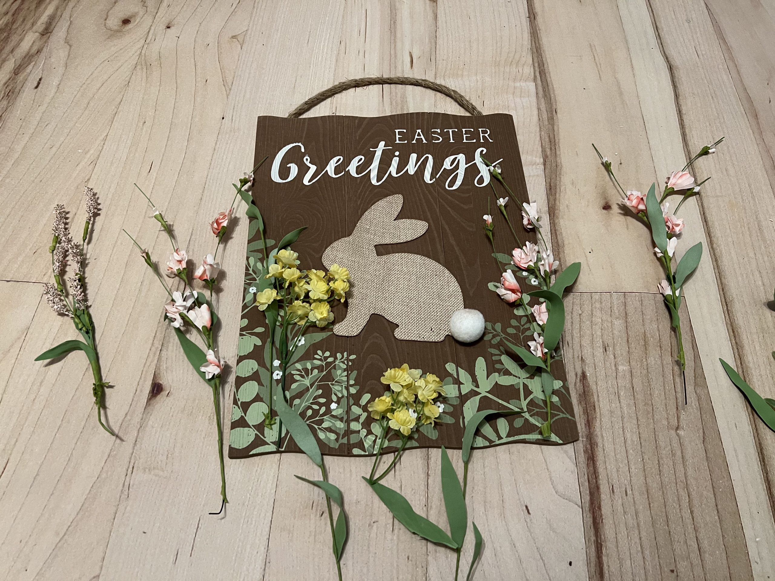 dollar tree easter sign makeover ReFabbed