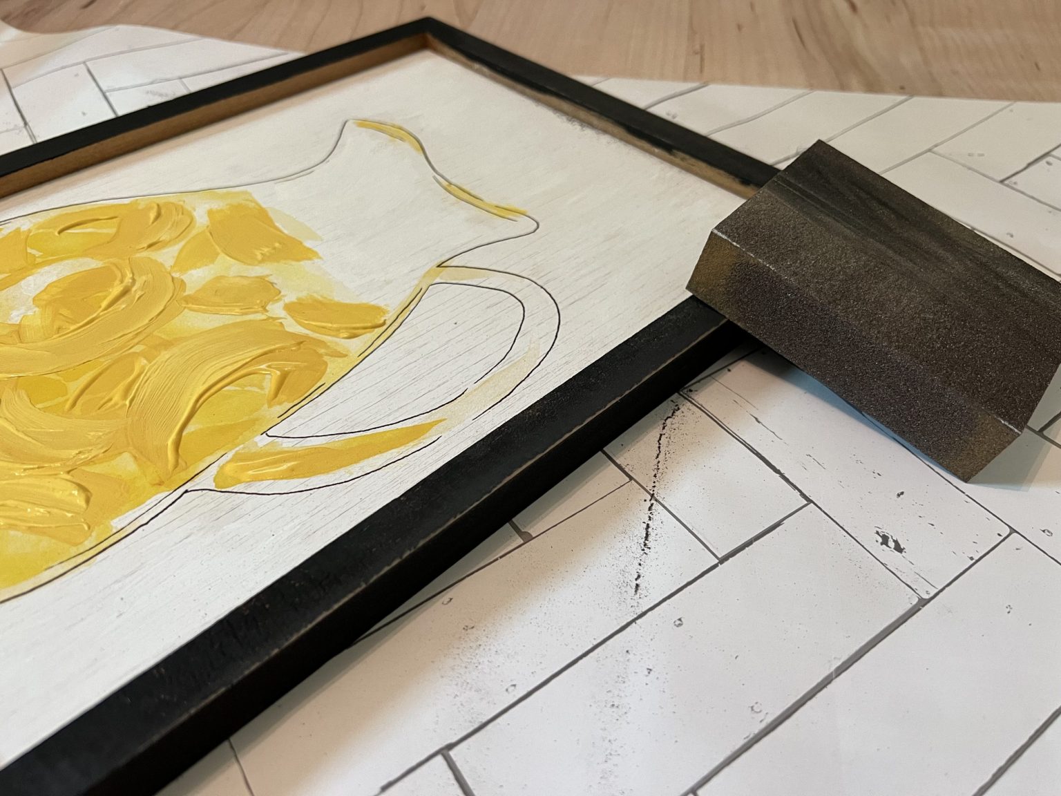 how to add texture to paint using caulk ReFabbed