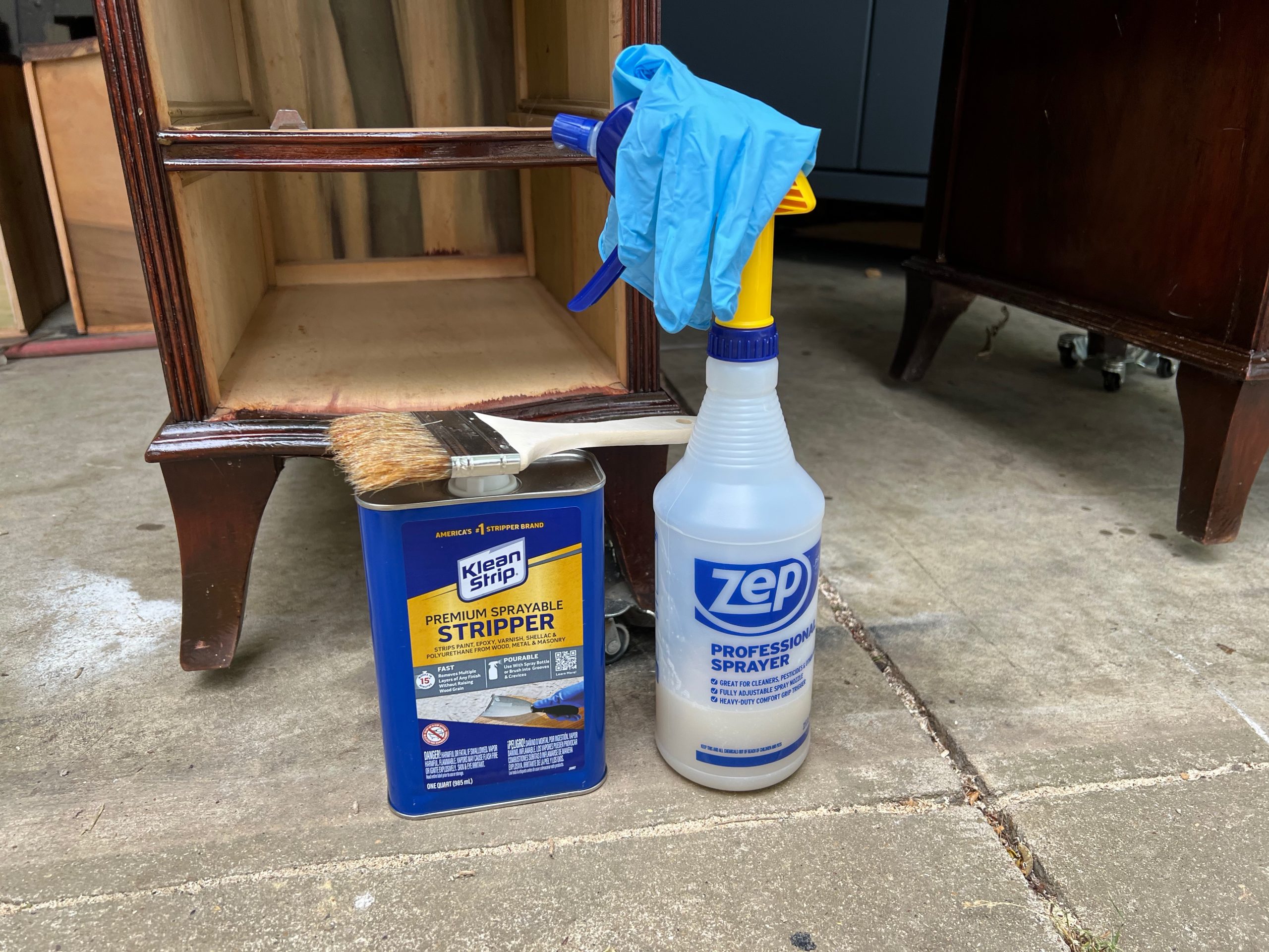 how to bleach wood veneer furniture using household bleach ReFabbed