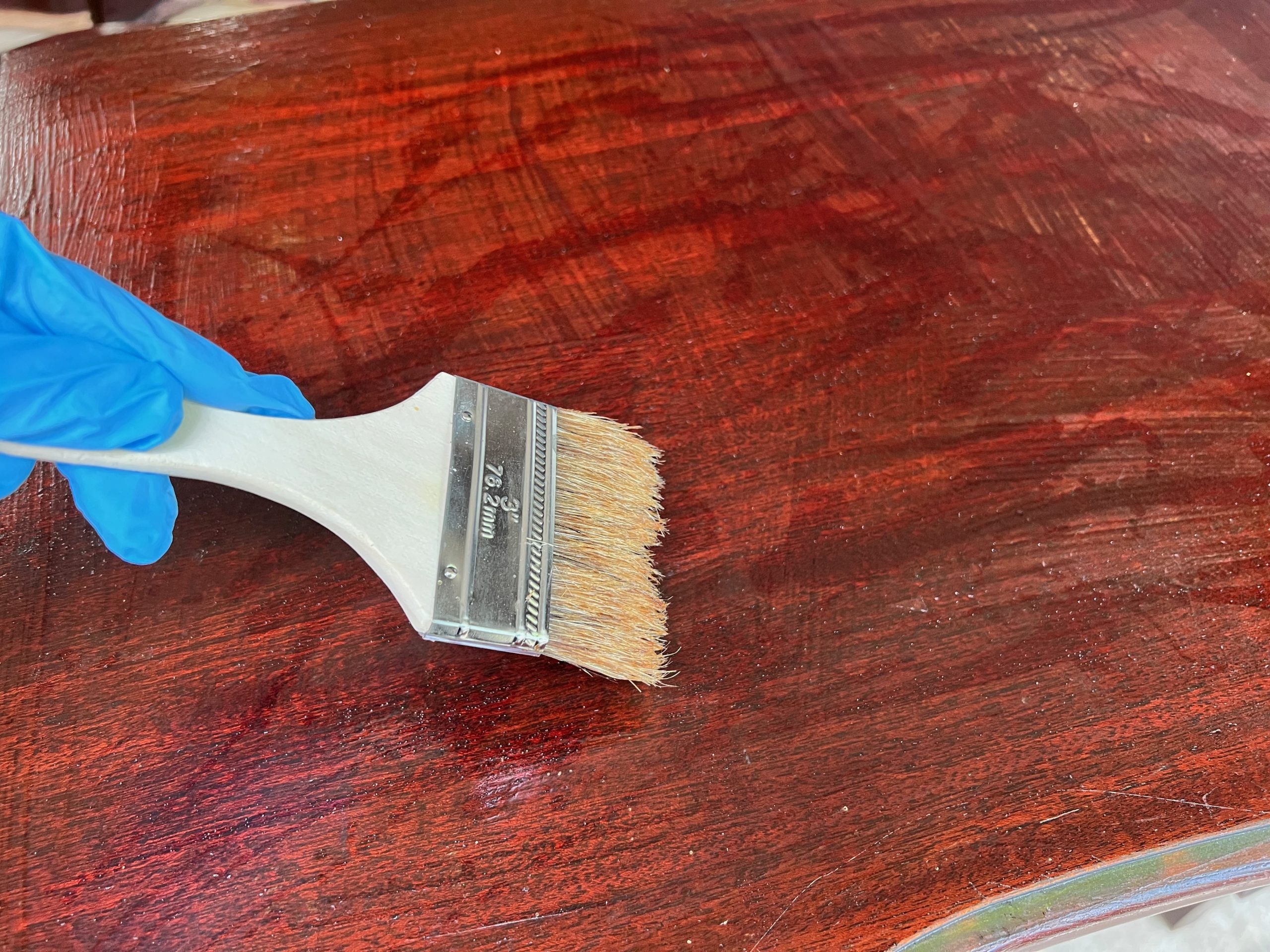 how to bleach wood veneer furniture using household bleach ReFabbed