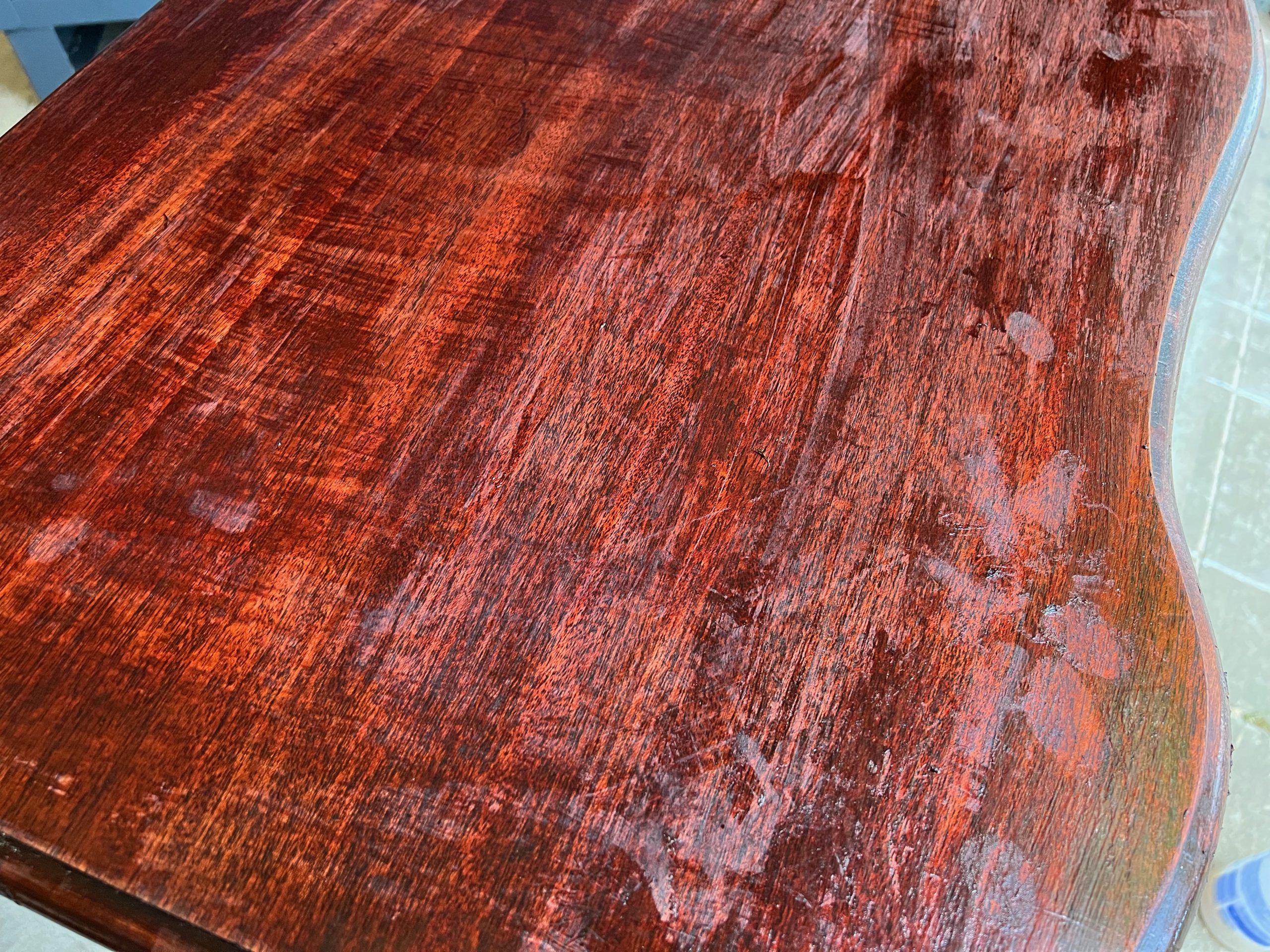 how to bleach wood veneer furniture using household bleach ReFabbed