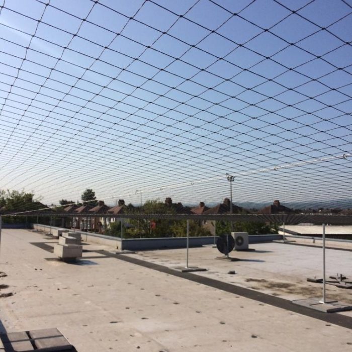 Supermarket roof netting Reactive Group Services