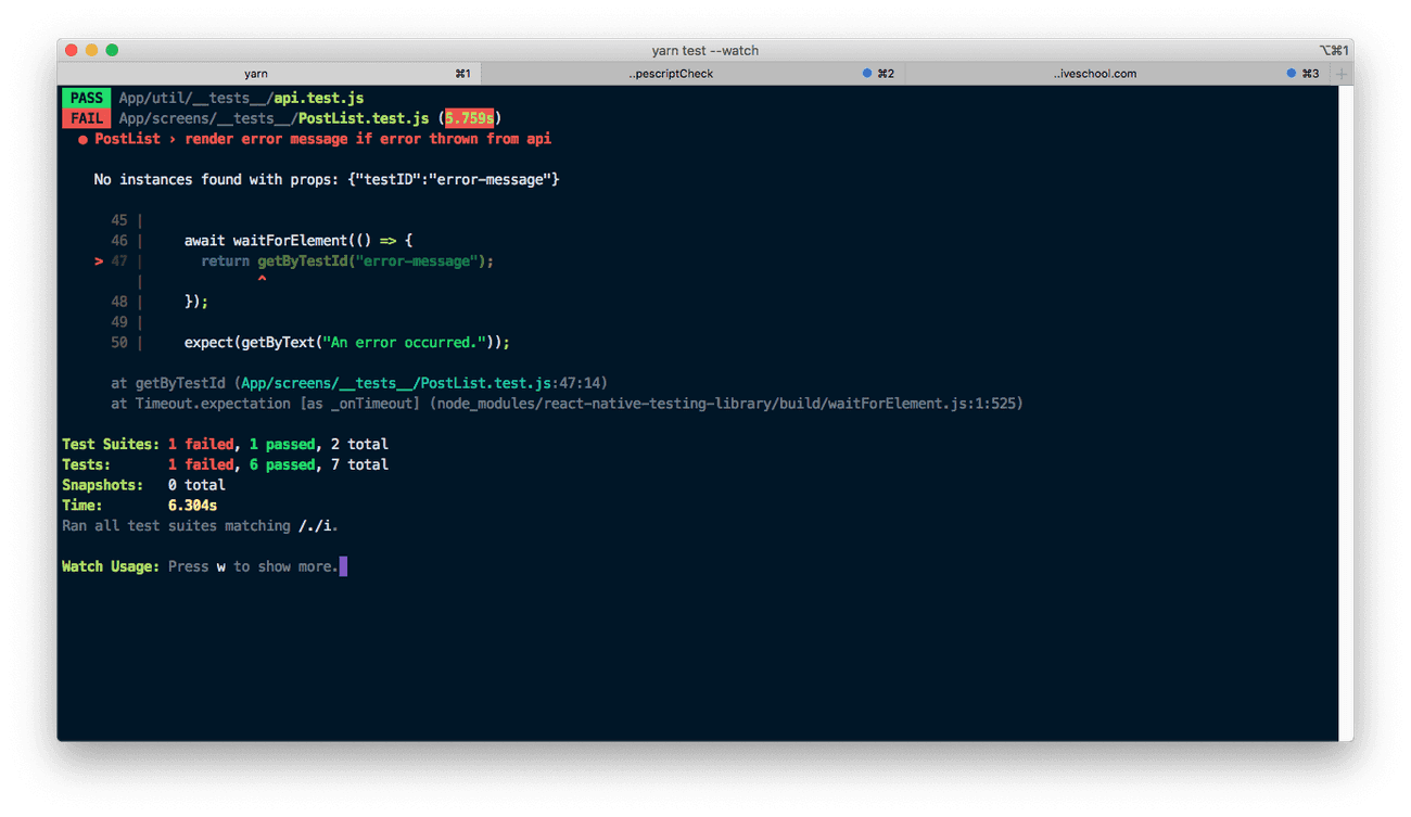 Component Testing with React Native Testing Library