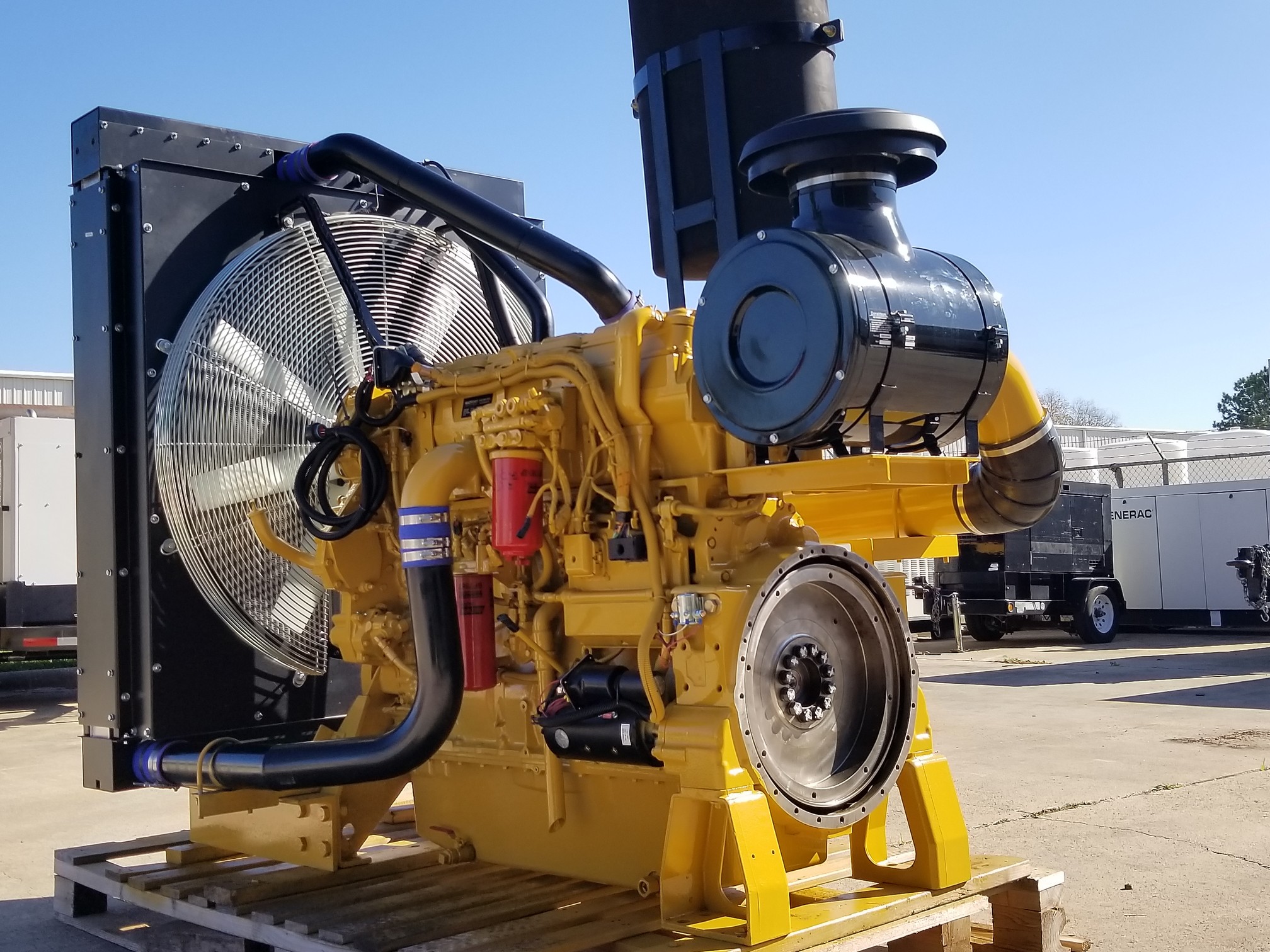 Rebuilt Caterpillar C18 Industrial Power Unit React Power
