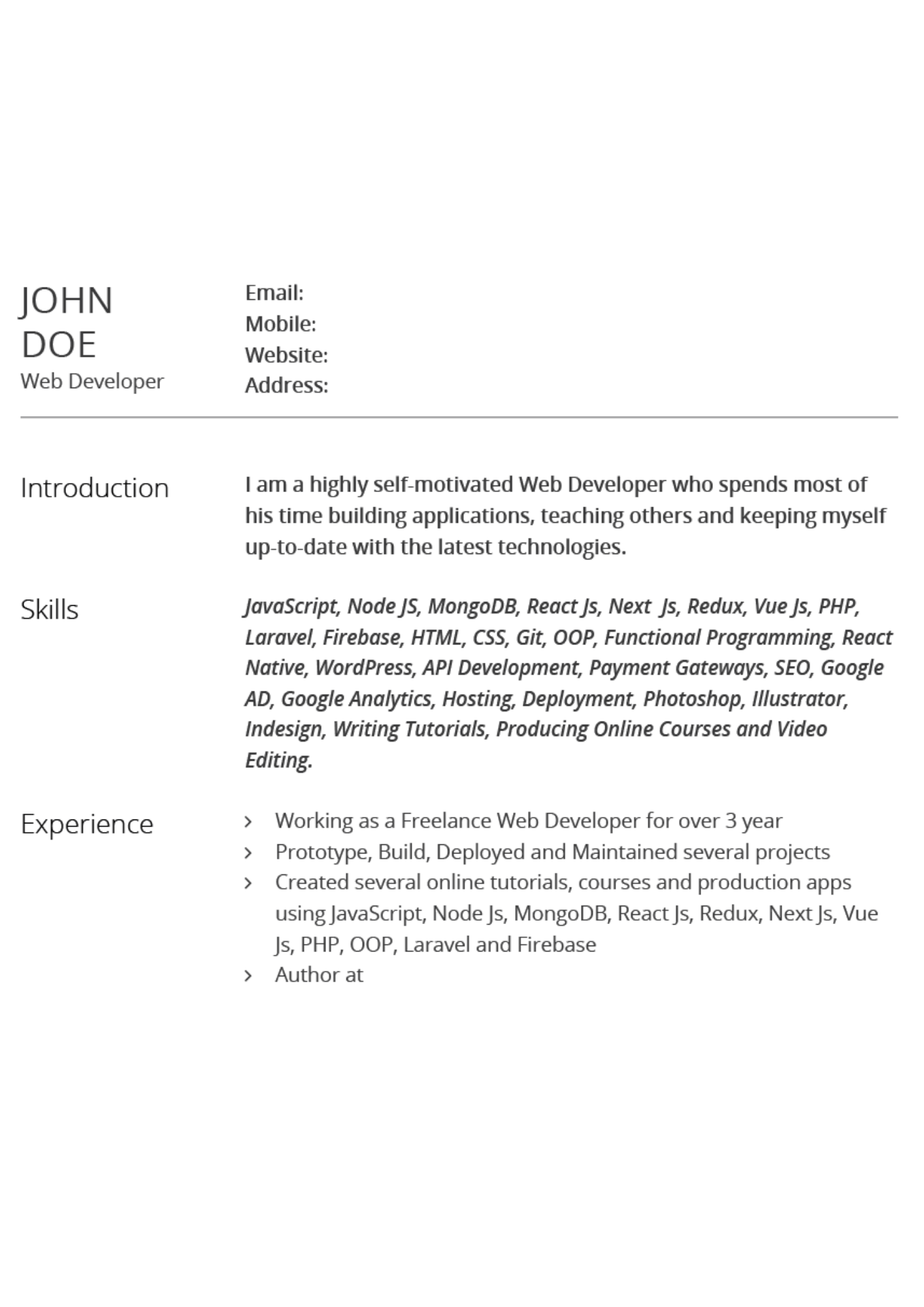 10+ Professional React Redux Resume Samples React Resumes 10+ Professional React Redux Resume Samples React Resumes