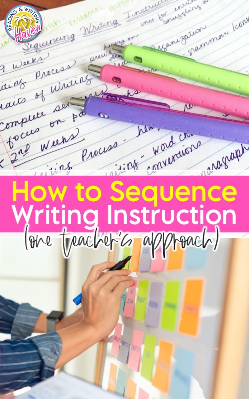 How to Sequence Writing Instruction Reading and Writing Haven