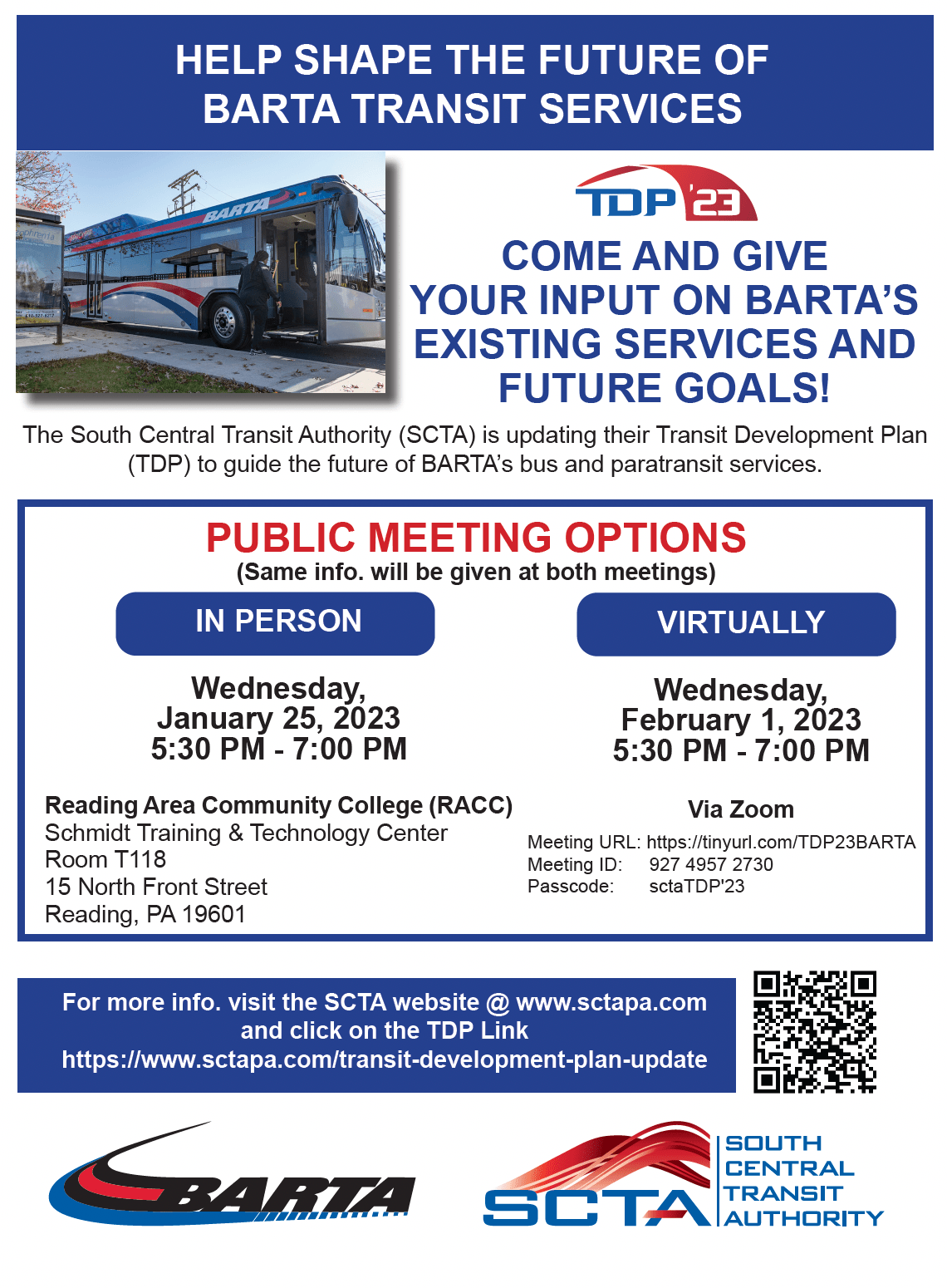 BARTA Transit Services Public Meeting