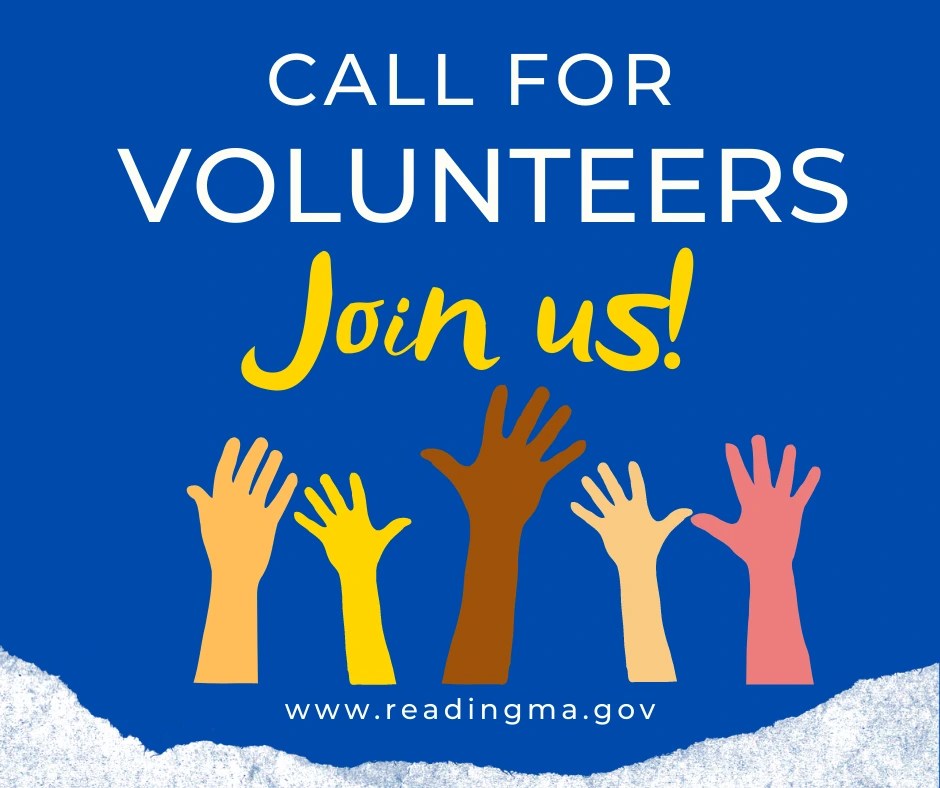Recapping Everything in Reading, MA Town of Reading Looking for Volunteers