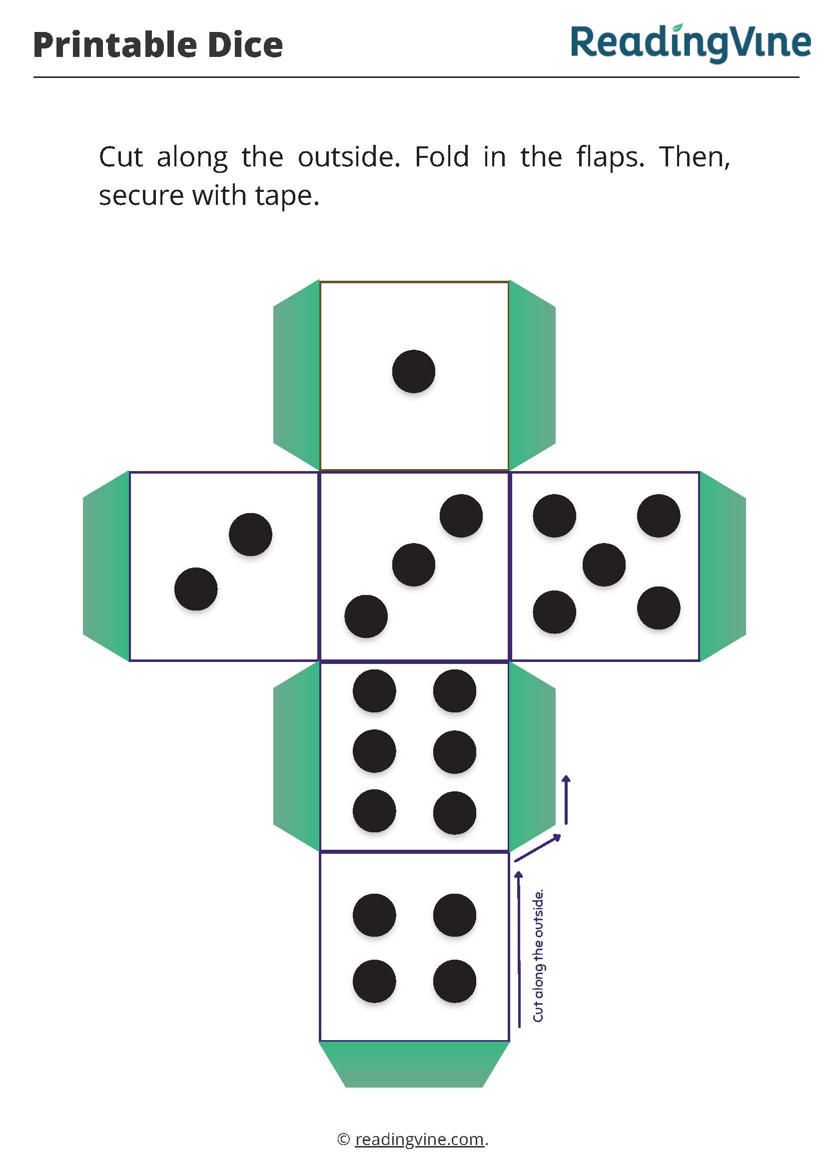 printable-dice - ReadingVine