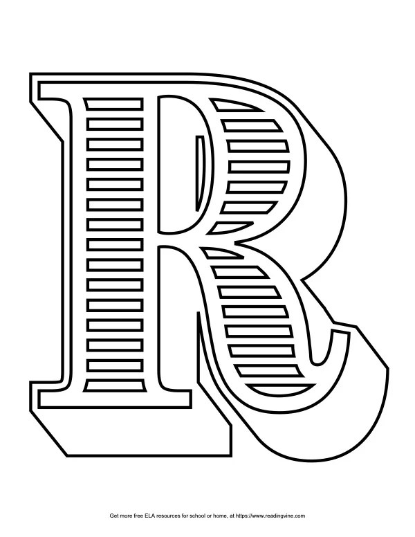 Bubble Letter R 19 Free Printable Styles