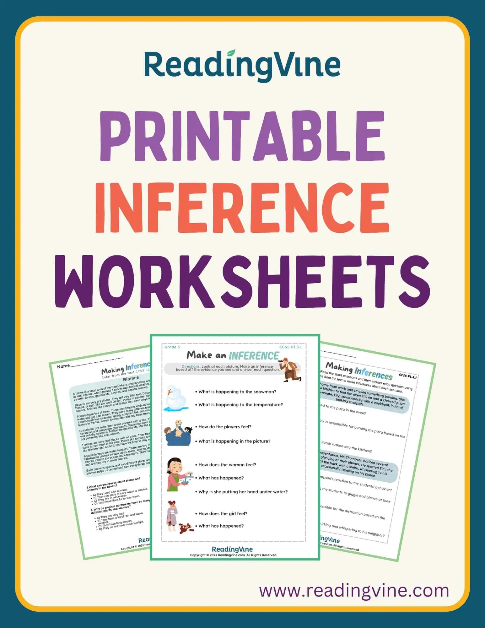 Inference Worksheets - ReadingVine