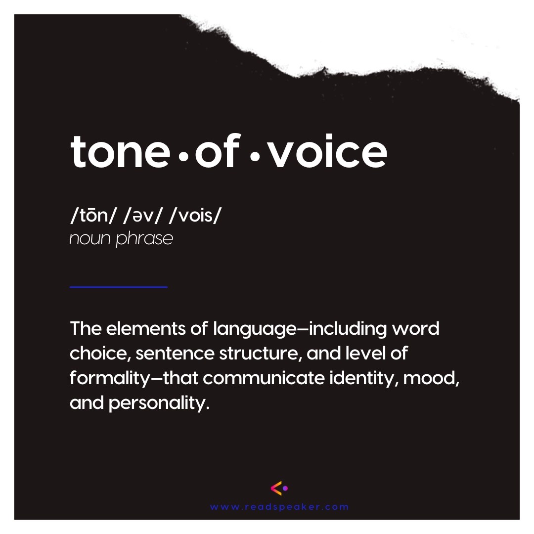 Tone of Voice and Speaking Style What Do They Mean for Your Brand?