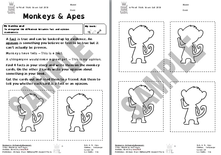 Monkeys & Apes Read Think Learn