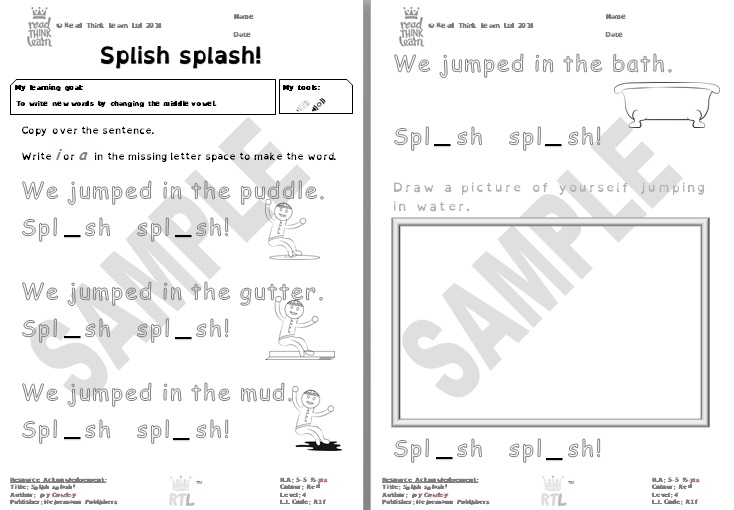 Splish Splash! Read Think Learn