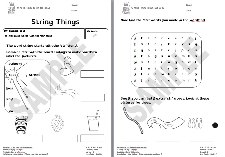 String Things Read Think Learn