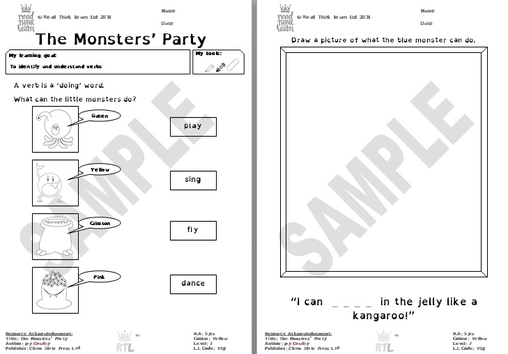 Monsters Party (Joy Cowley Collection Set 1): Cowley, Joy.