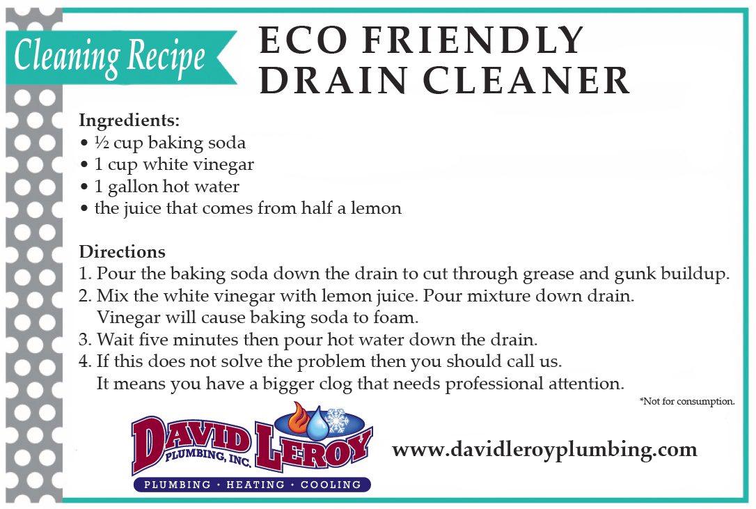 Use this EcoFriendly Drain Cleaning Recipe Ready & Able Plumbing