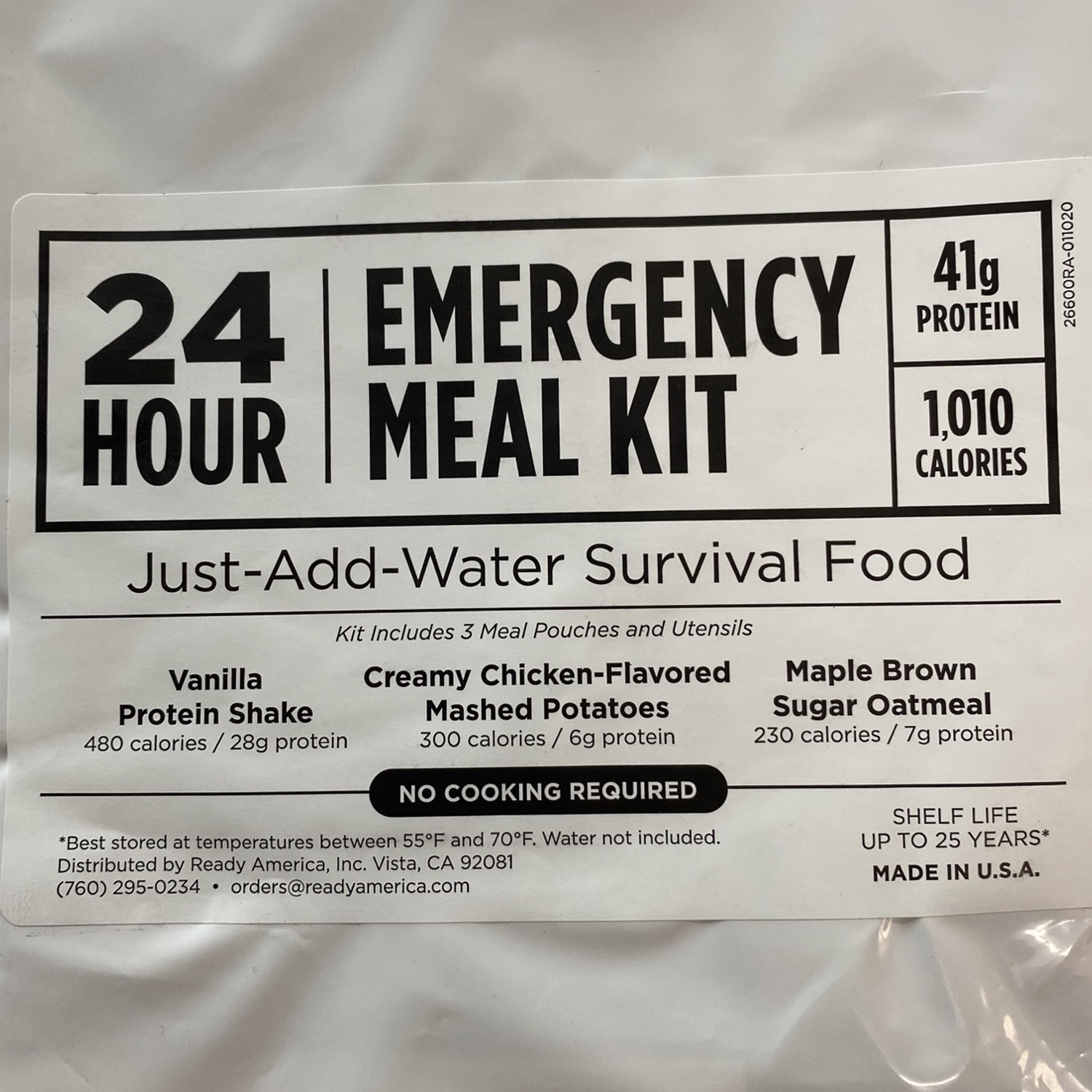 24Hour Emergency Meal Kit