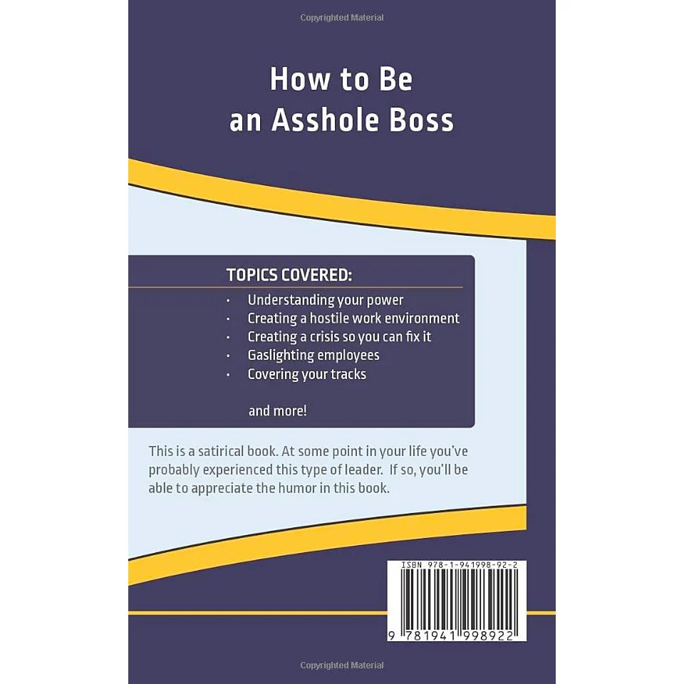 How to Be an Ahole Boss Readyman