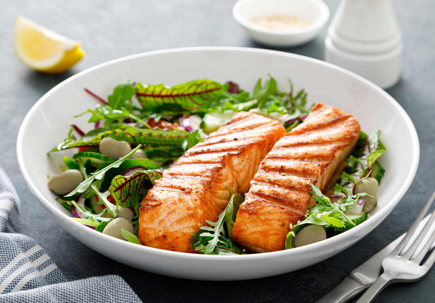 Grilled Salmon Salad ReadyPac Life's better with Bistro