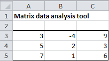 Matrix Operations | Real Statistics Using Excel