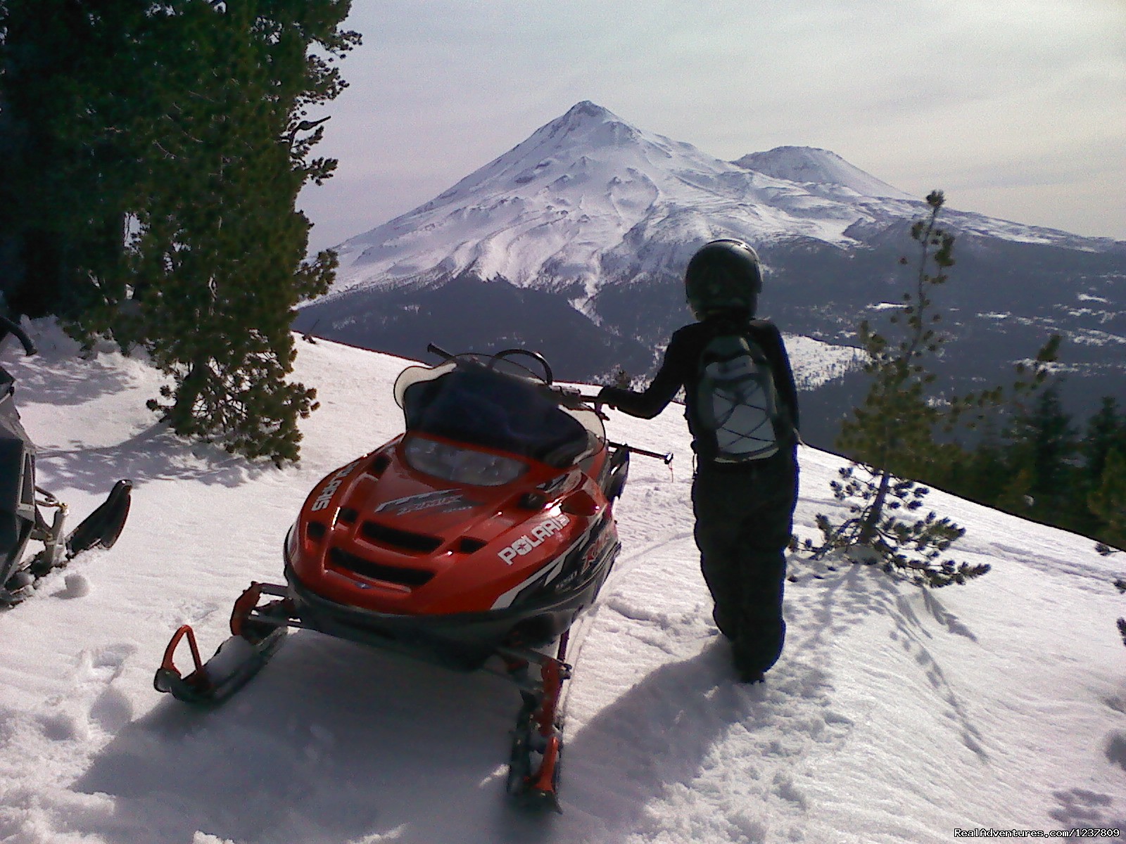 Ride the volcano Snowmobile Mt Shasta, Ca., Weed, California
